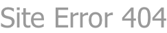 Site Error 404